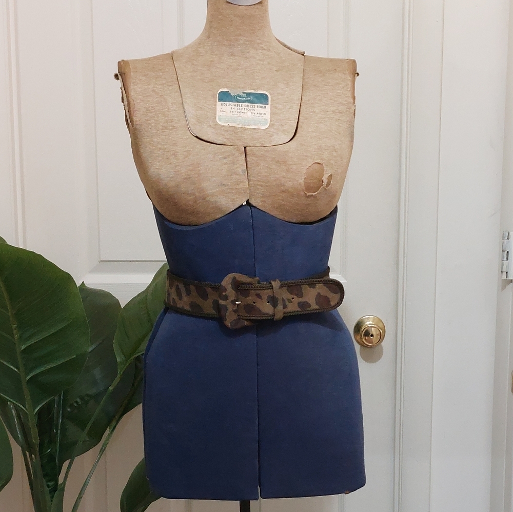 Carlisle Leopard Print Accent Belt with Brown & Black Tones